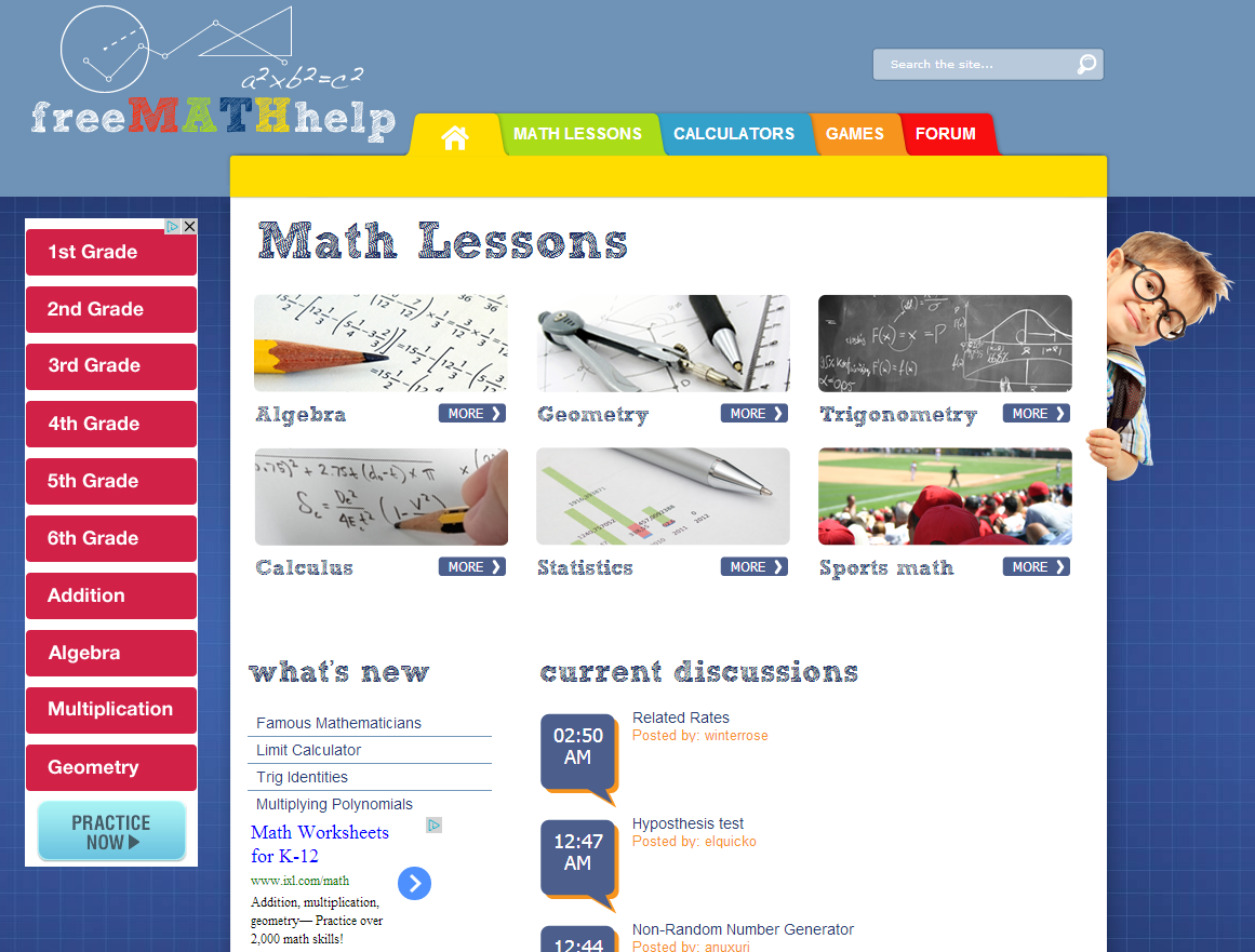 math homework answers website